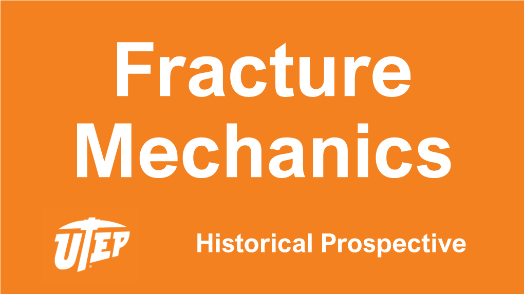 Fracture Mechanics