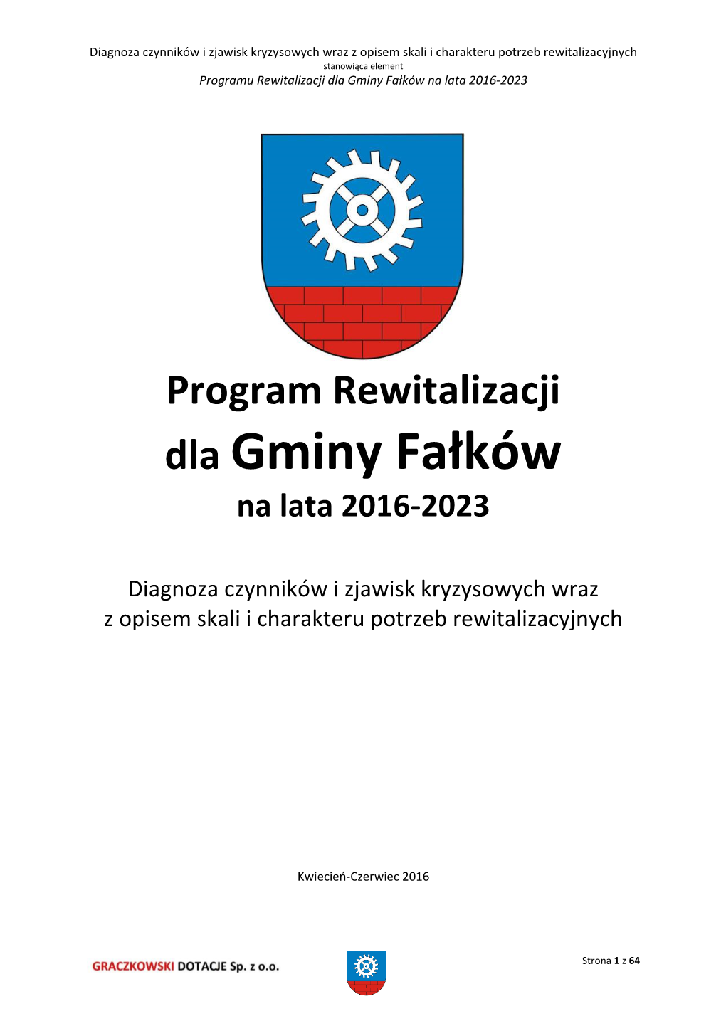 Dla Gminy Fałków Na Lata 2016-2023