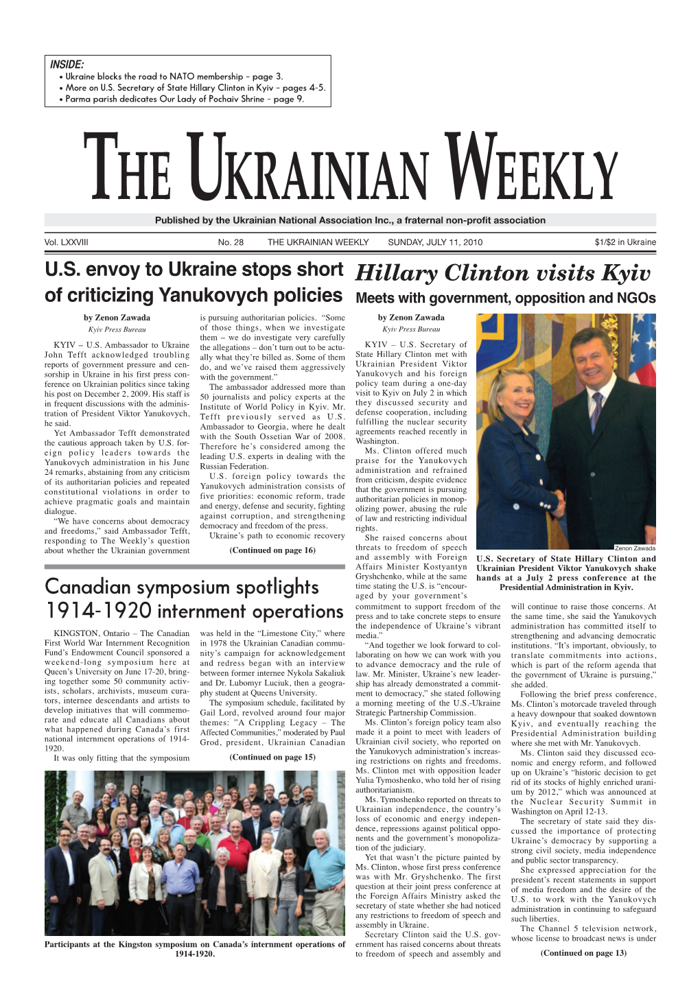 The Ukrainian Weekly 2010, No.28
