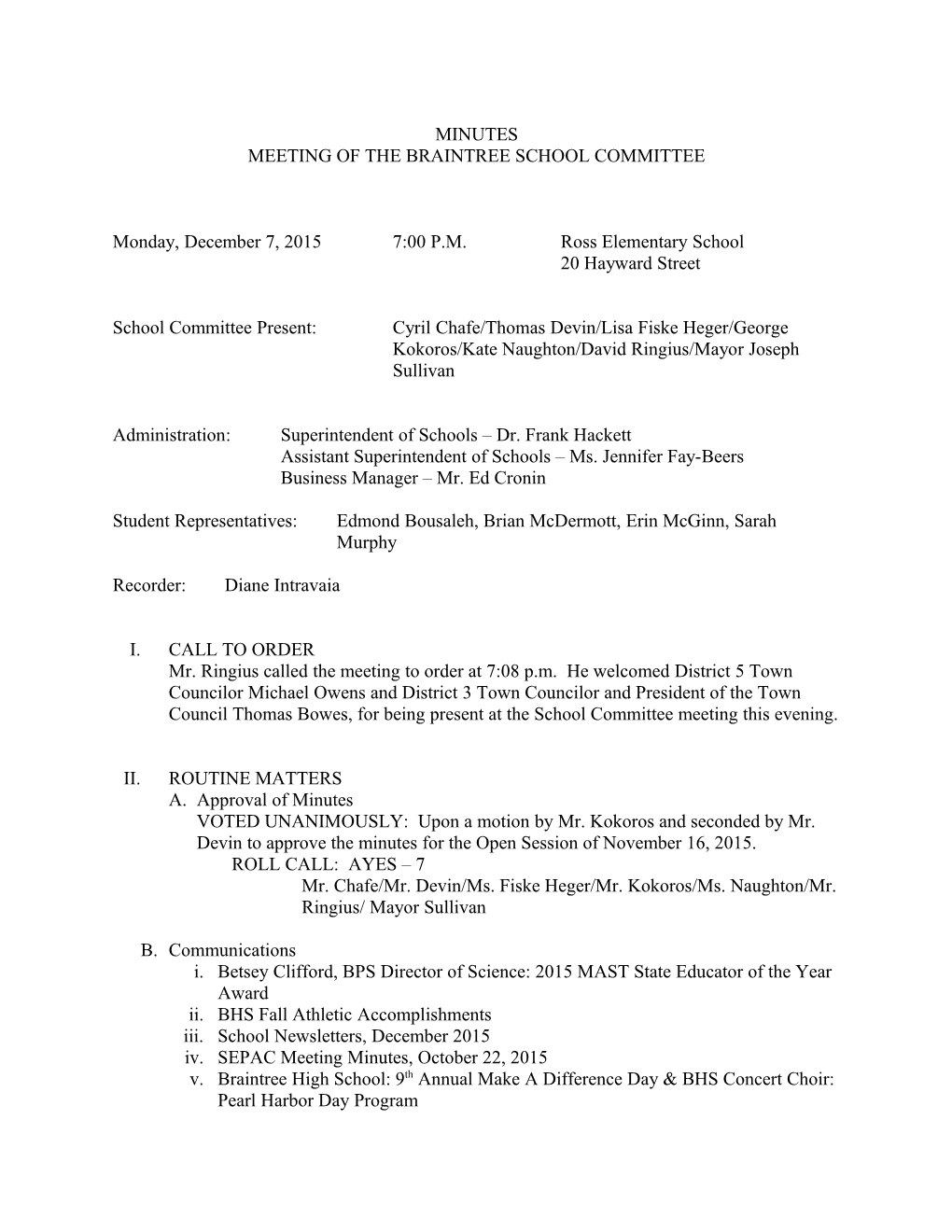 SC Meeting Minutes December 7, 2015 Page 15