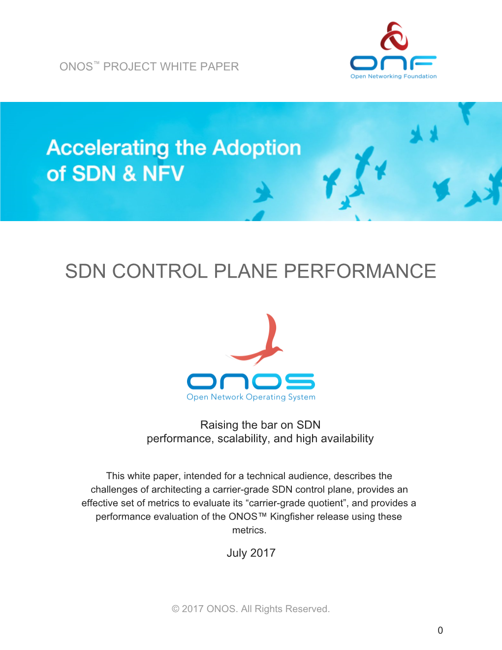 Sdn Control Plane Performance