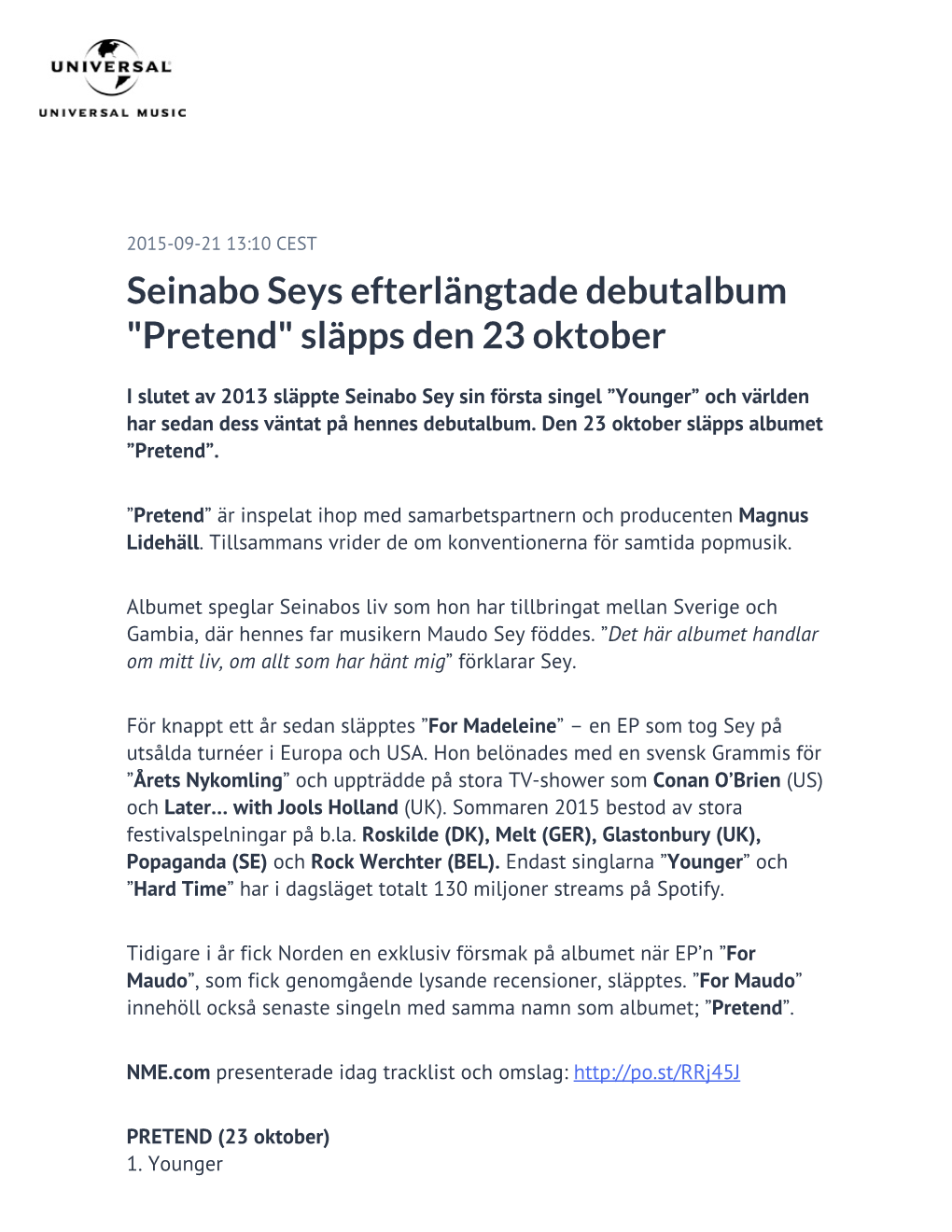 Seinabo Seys Efterlängtade Debutalbum 