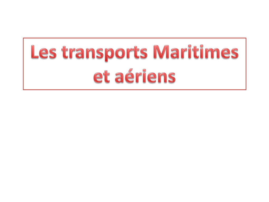 Transport Aérien