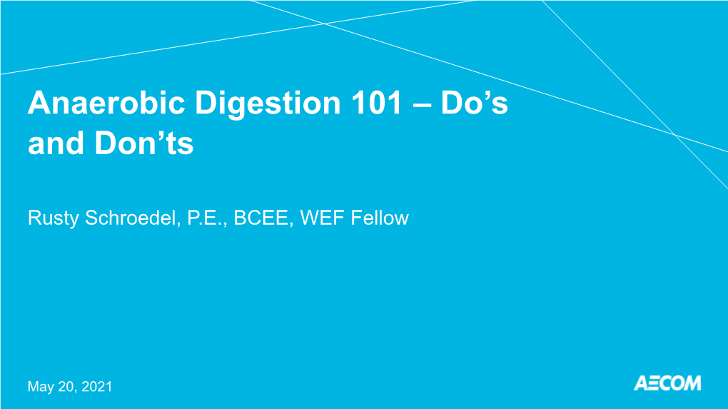 Anaerobic Digestion 101