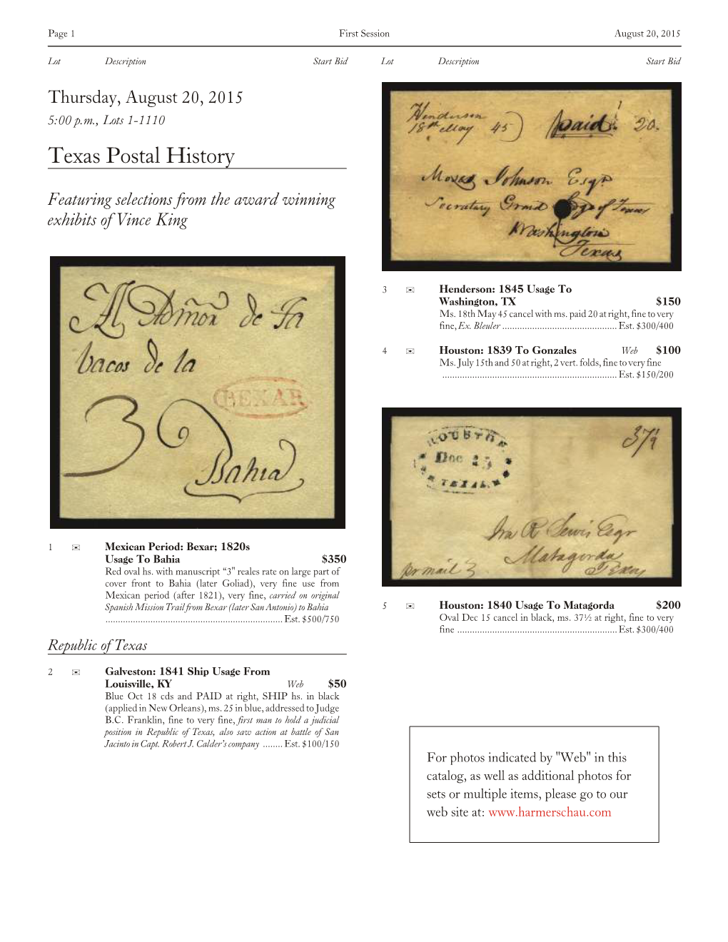 Texas Postal History