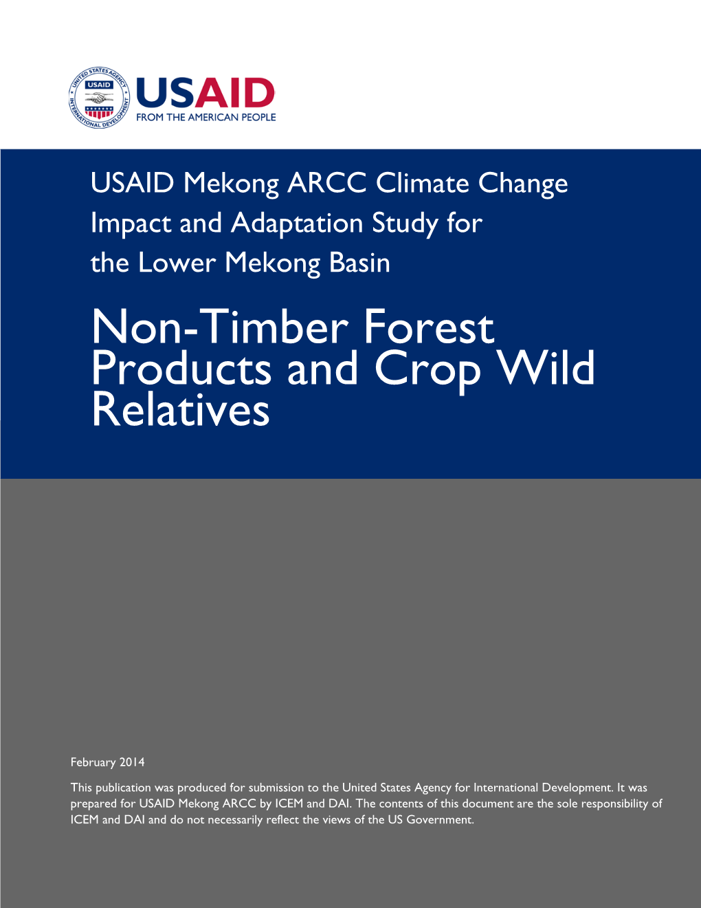 Non-Timber Forest Products and Crop Wild Relatives