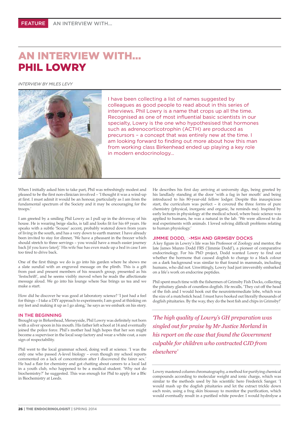 An Interview With... Phil Lowry