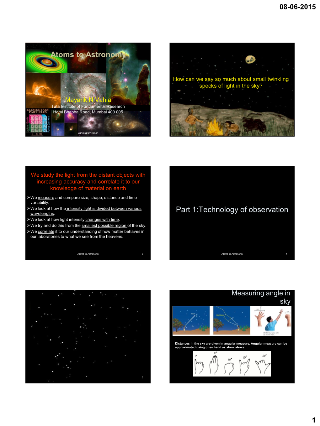 Atoms to Astronomy