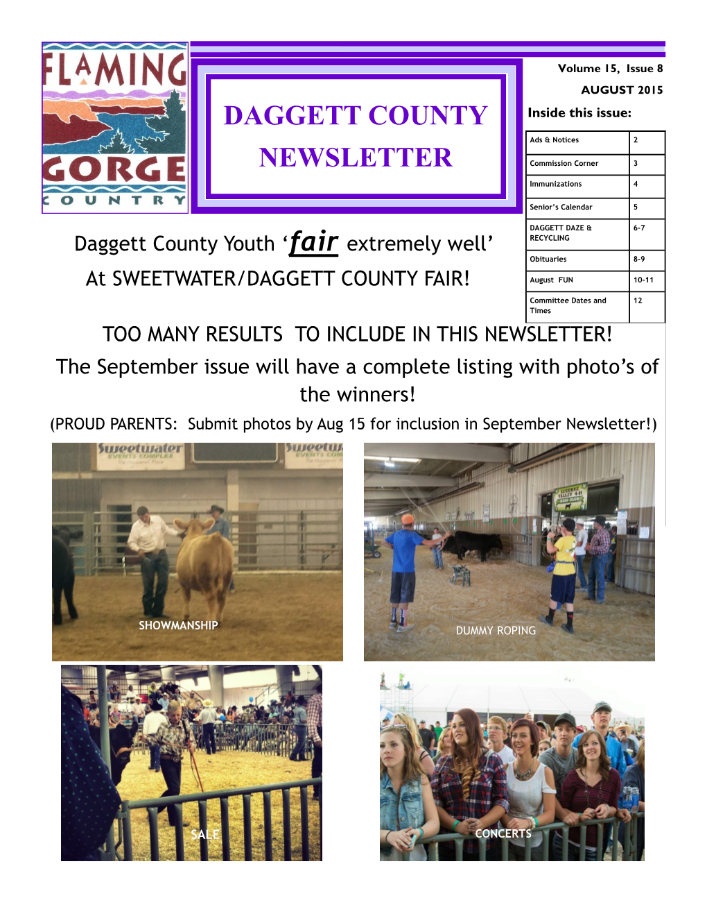 Daggett County Newsletter Page 2