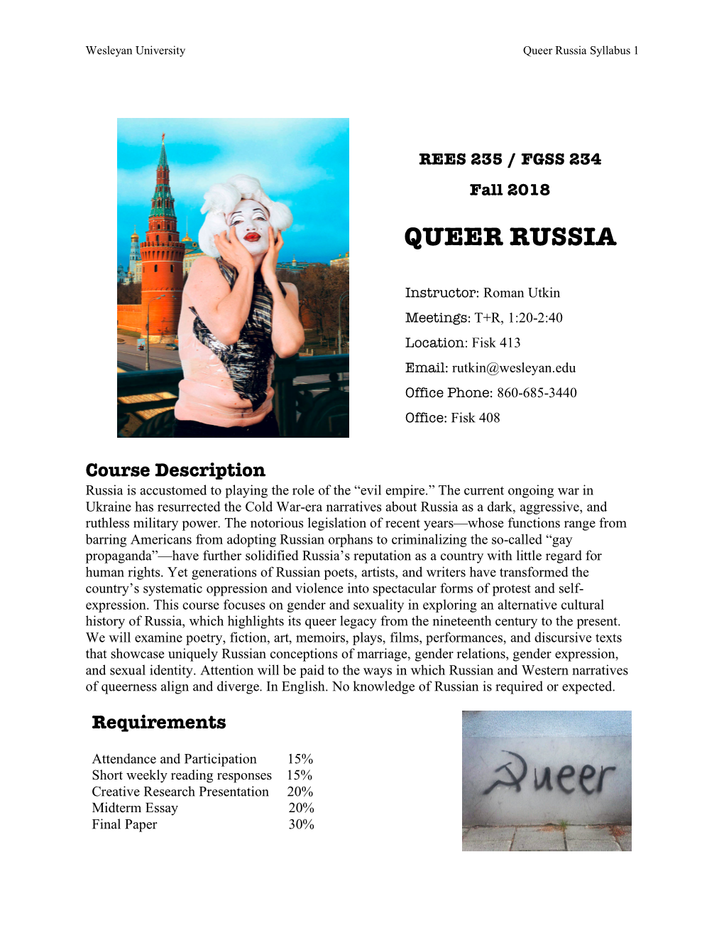 Queer Russia Syllabus 1