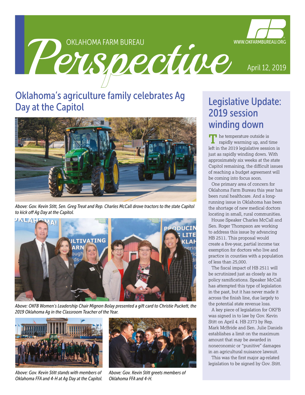 Oklahoma's Agriculture Family Celebrates Ag Day at the Capitol