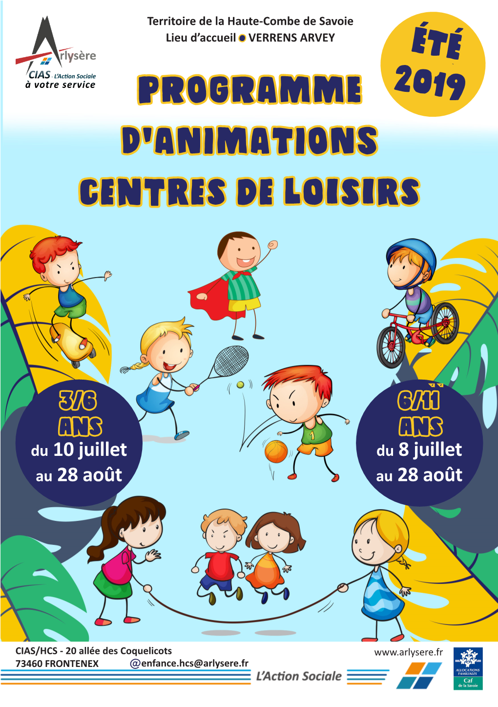 PROGRAMME D'animations Centres De Loisirs