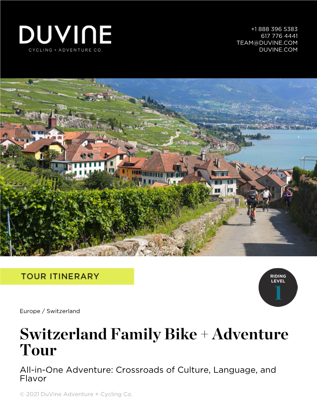 Switzerland Family Bike + Adventure Tour All-In-One Adventure: Crossroads of Culture, Language, and Flavor