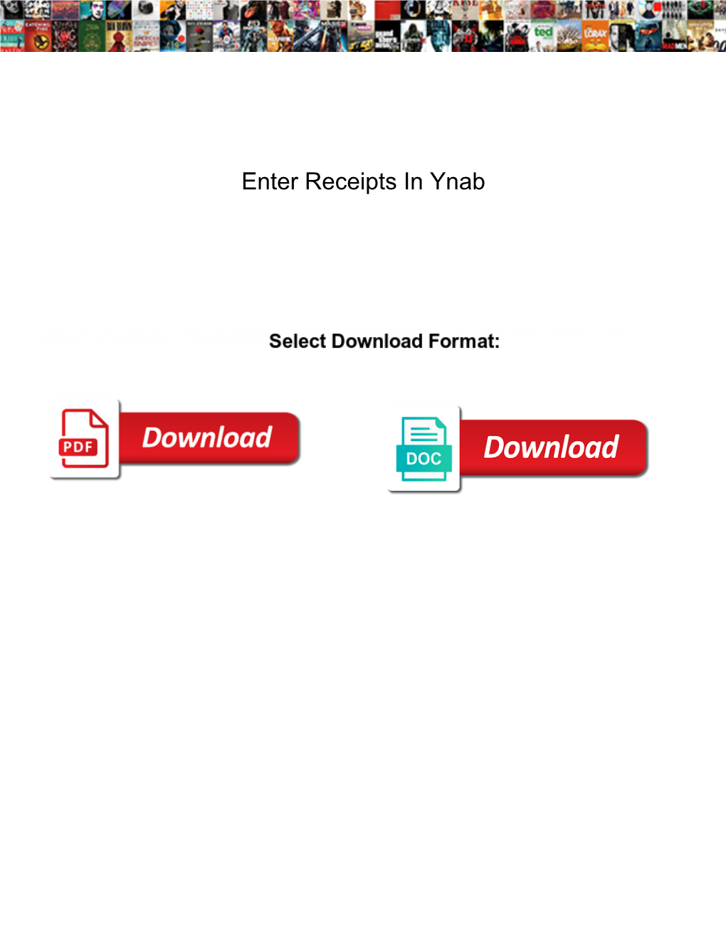 Enter Receipts in Ynab