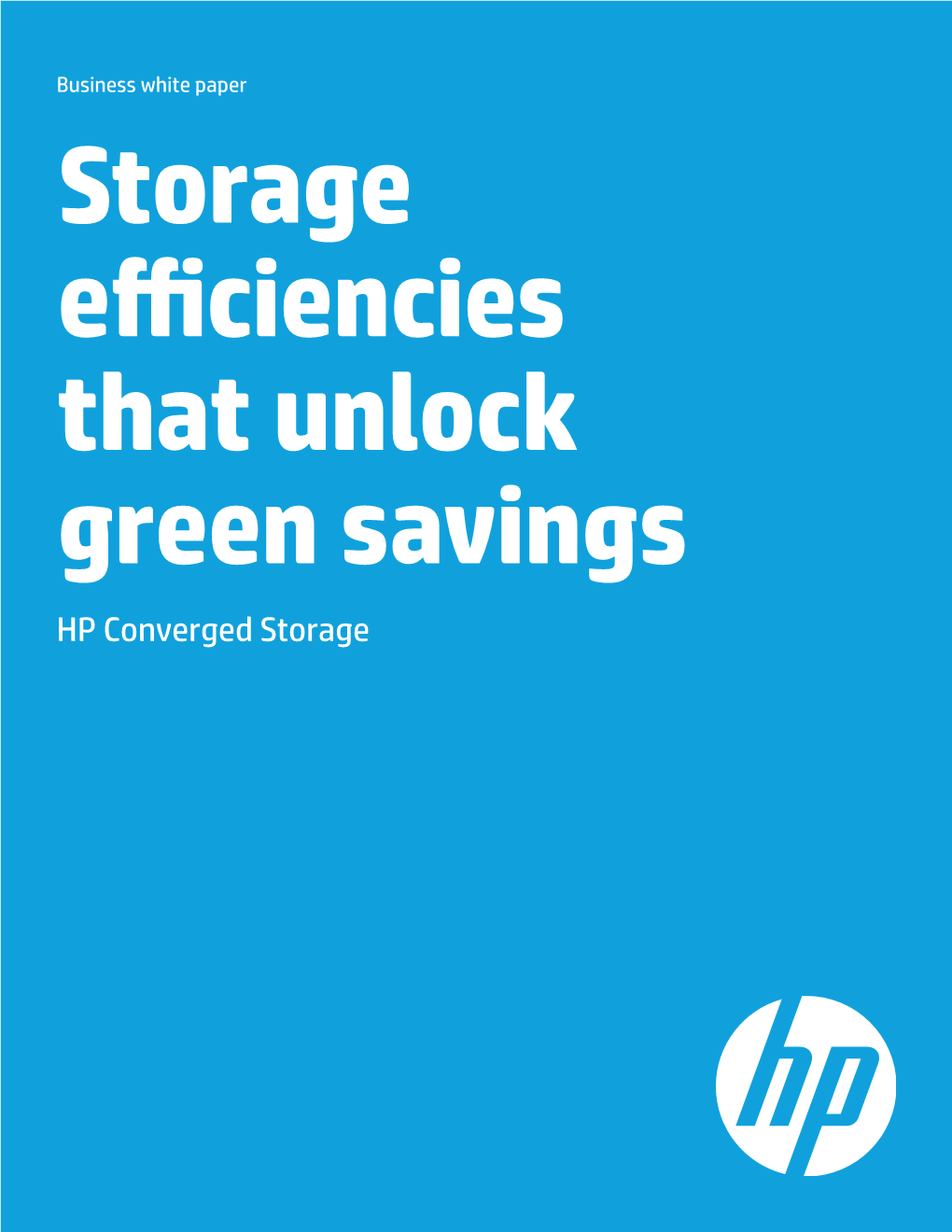 HP Converged Storage