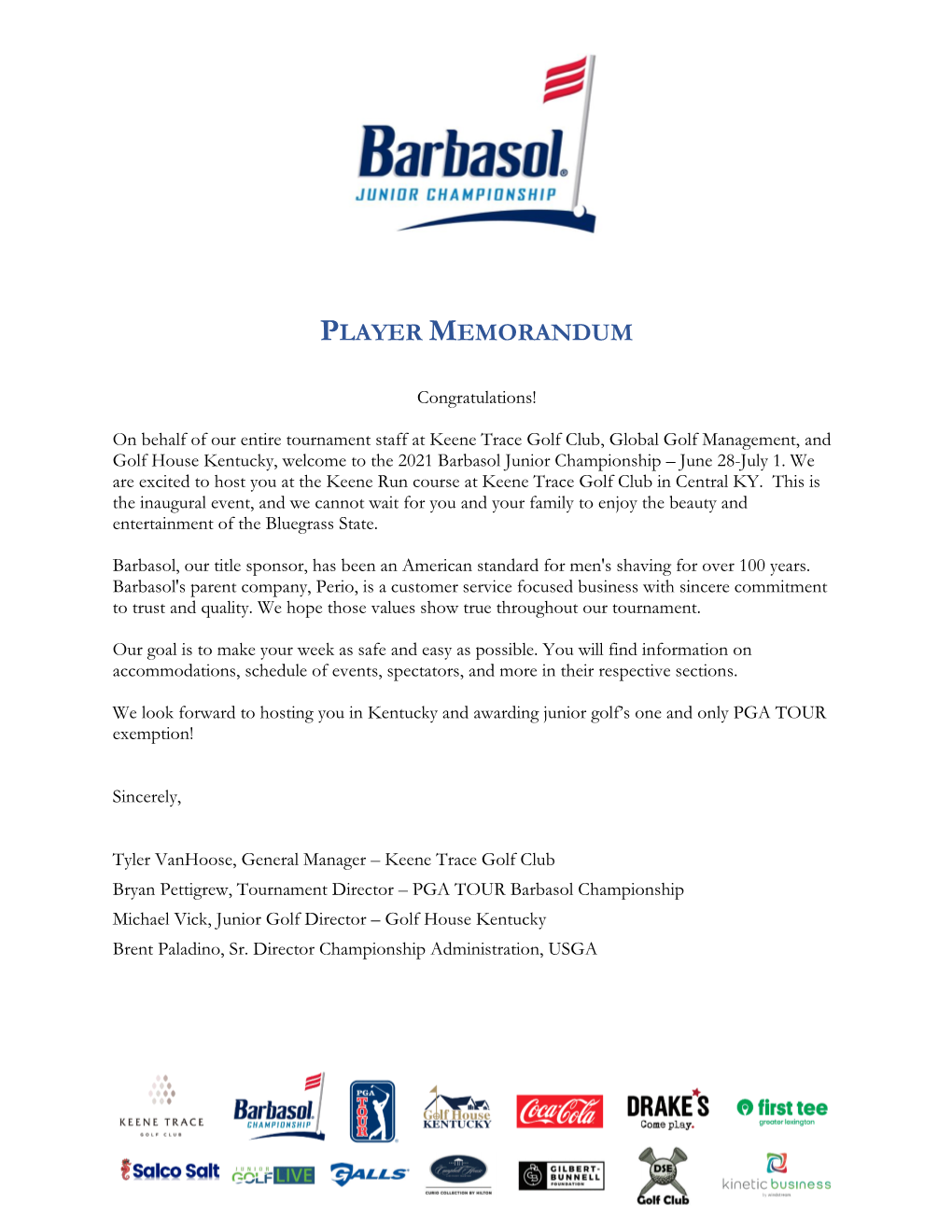 Player Memorandum