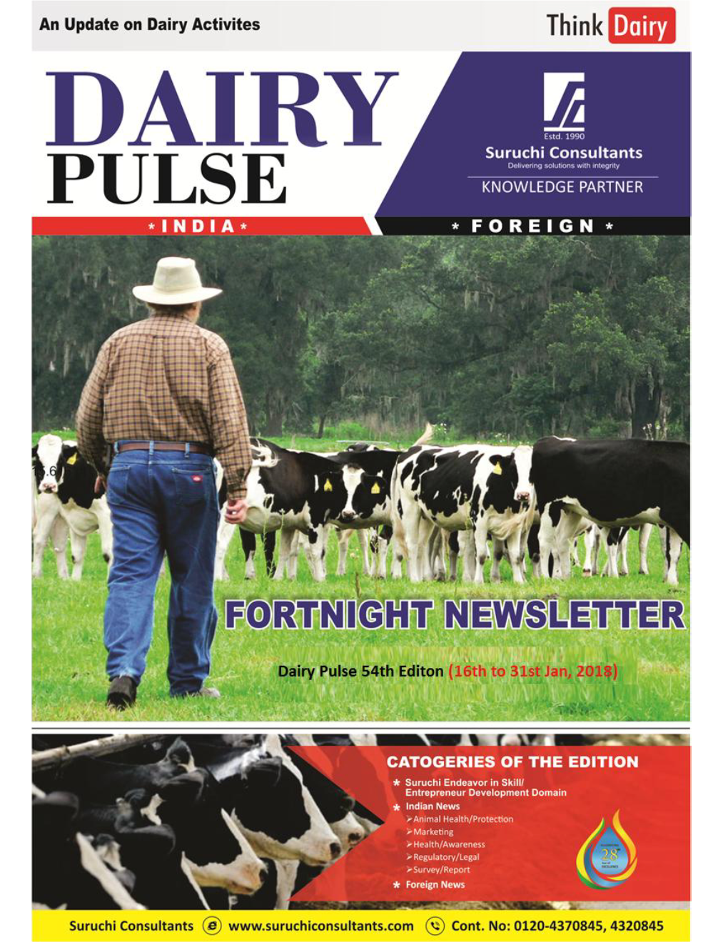 54Th Edition Dairy Pulse 16Th to 31St Jan. 2018