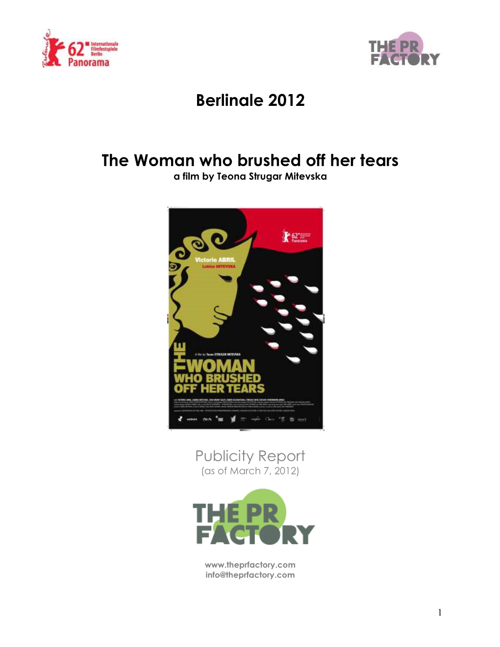 Berlinale 2012 the Woman Who Brushed Off Her Tears