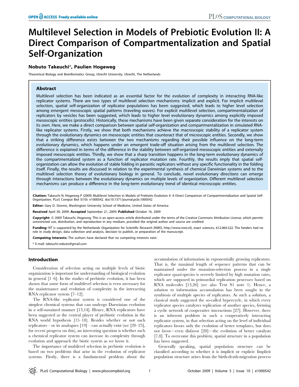 Multilevel Selection in Models of Prebiotic Evolution II: a Direct Comparison of Compartmentalization and Spatial Self-Organization