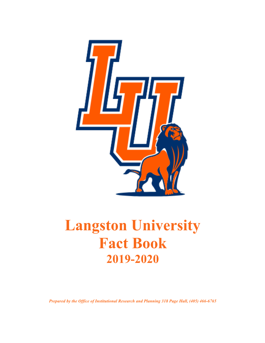 Langston University Fact Book 2019-2020