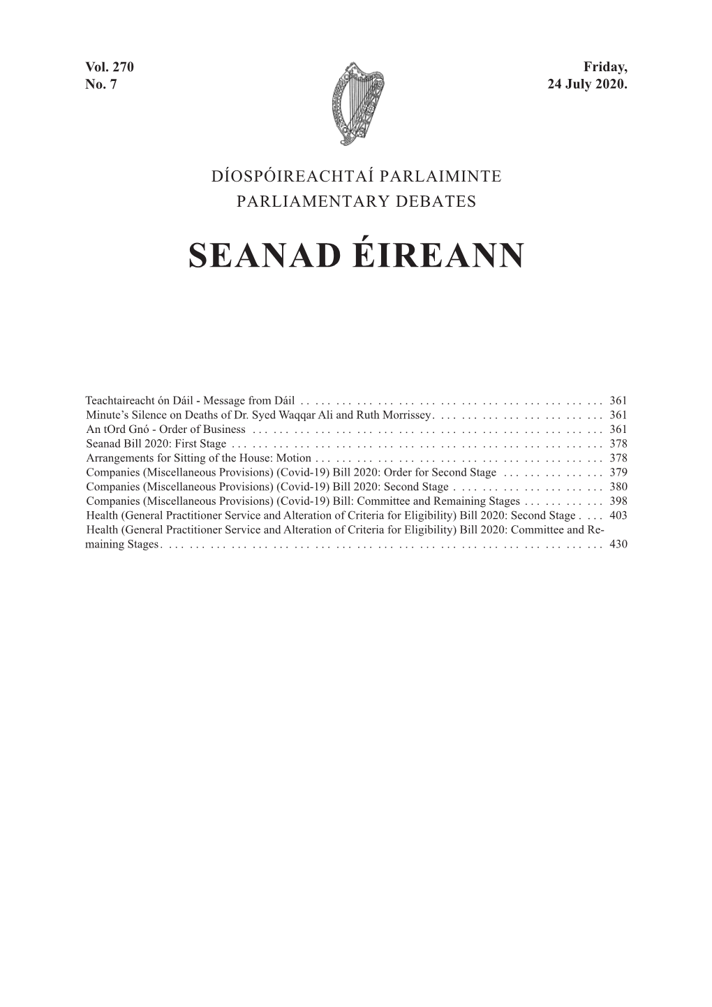 Seanad Éireann