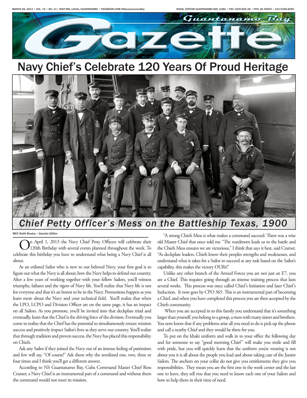 Navy Chief's Celebrate 120 Years of Proud Heritage