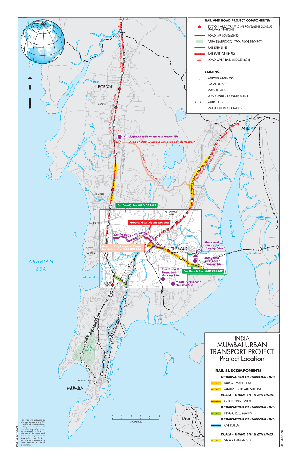 MUMBAI URBAN TRANSPORT PROJECT Project Location