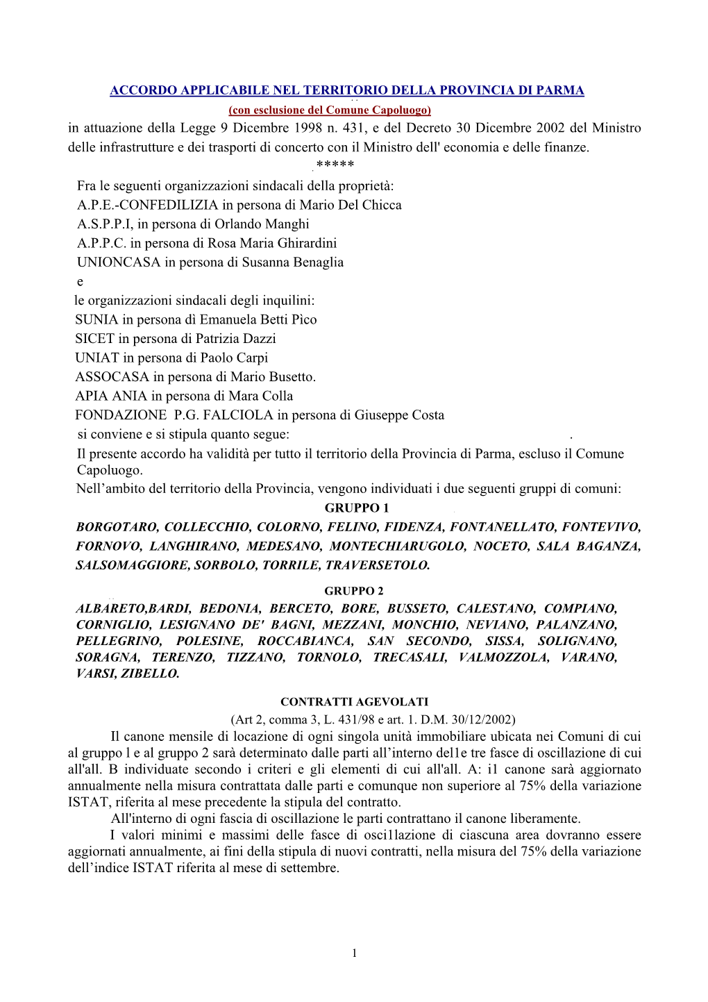 Accordo Canoni Concordati Comuni Della Provincia 18.12.2003.Pdf