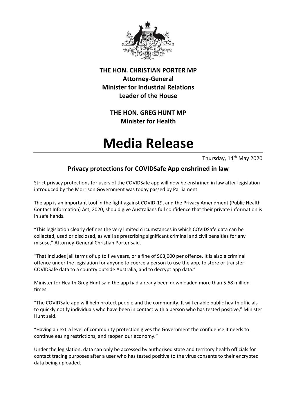 Media Release