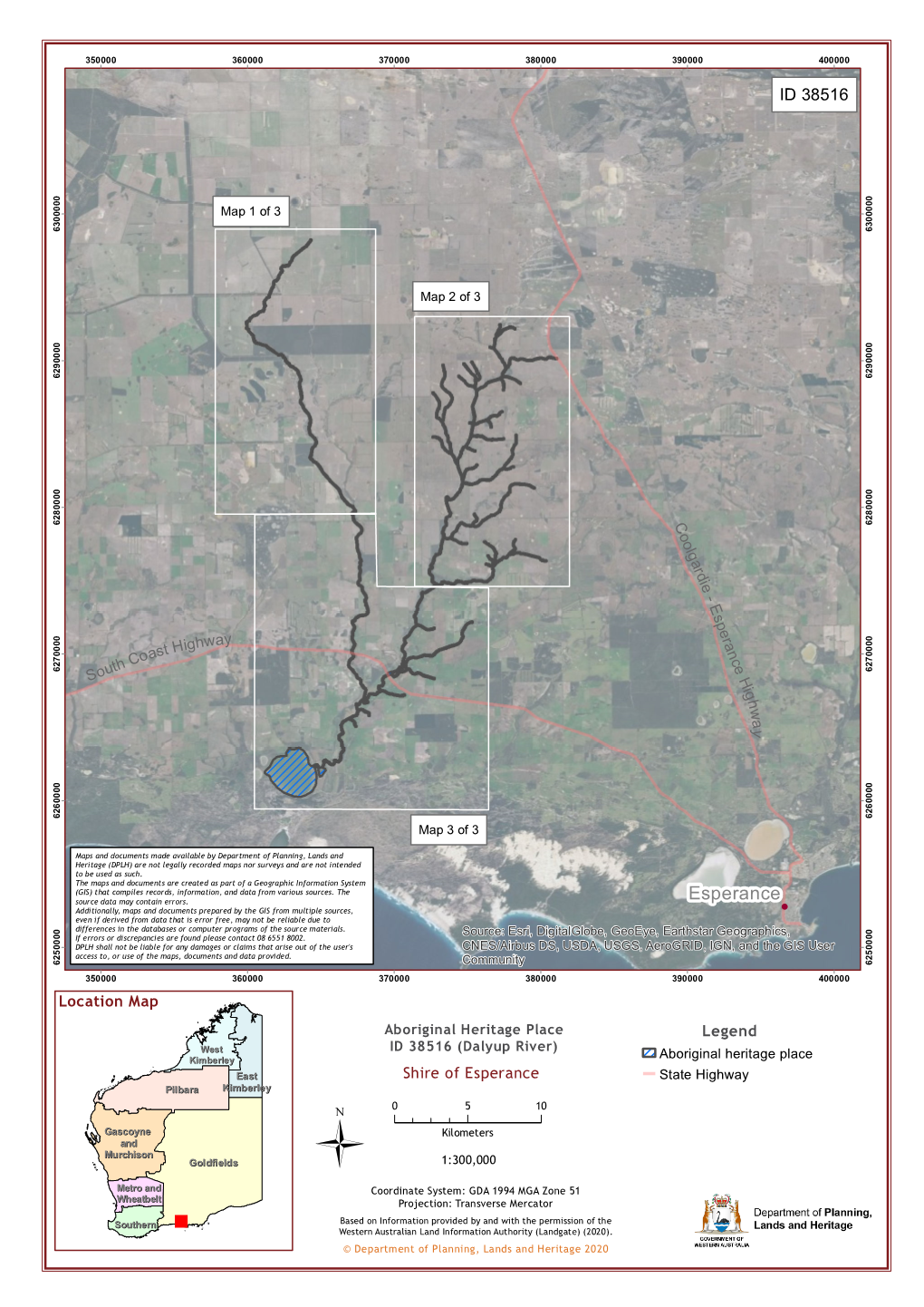 Dalyup River Maps