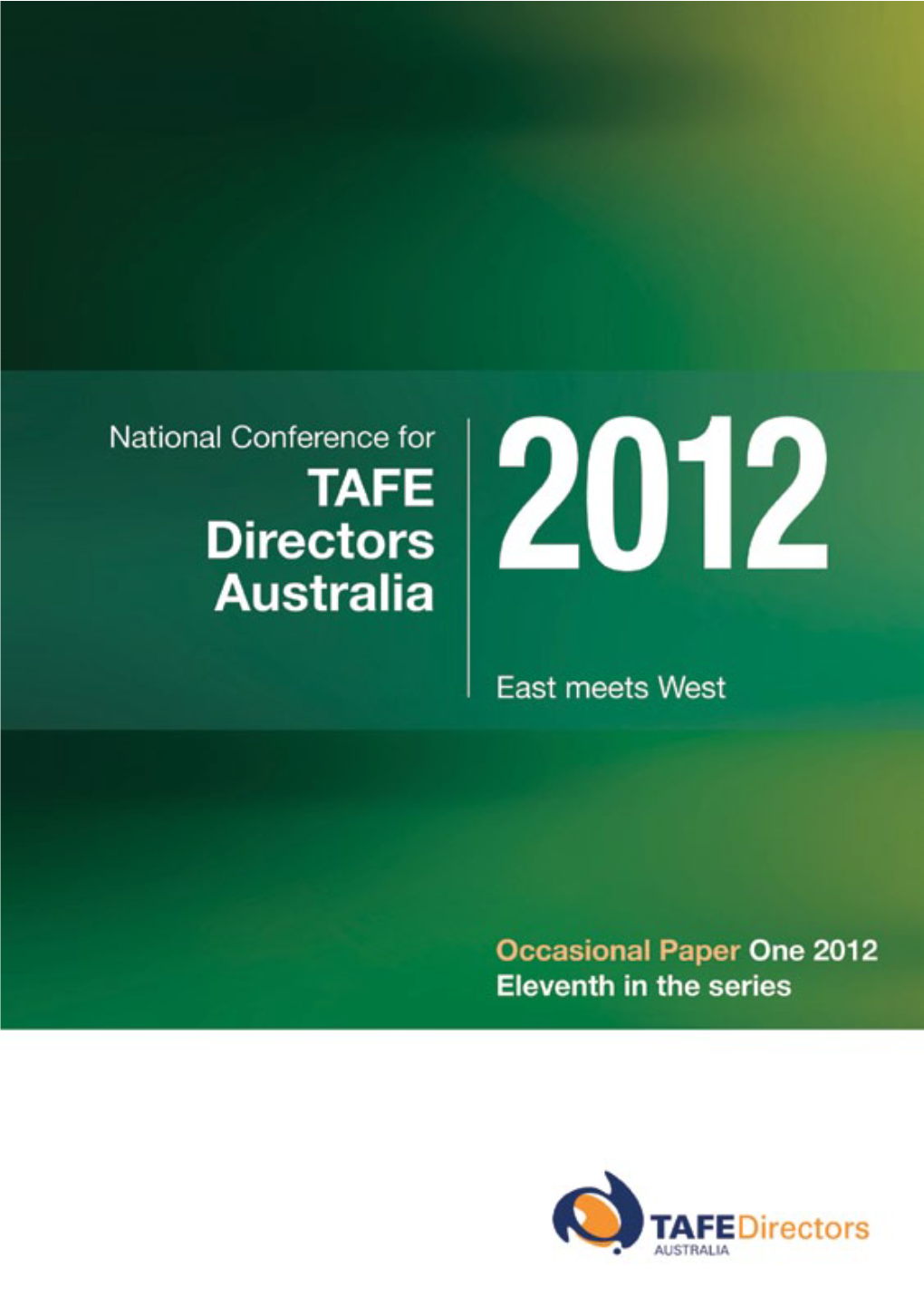 Occasional Paper One 2012