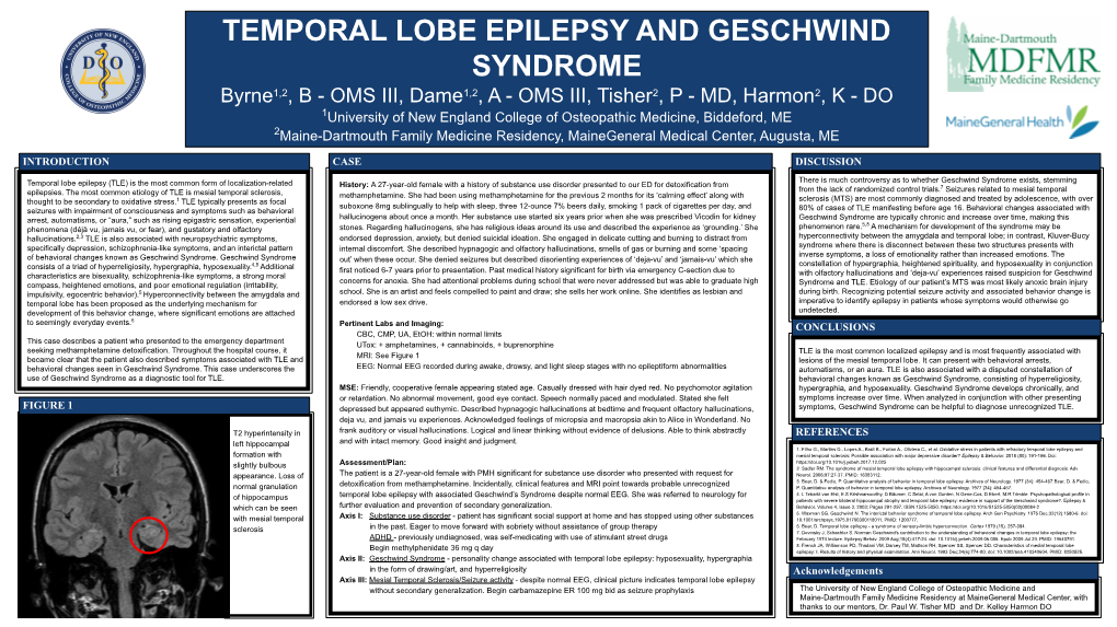 Temporal Lobe Epilepsy and Geschwind Syndrome