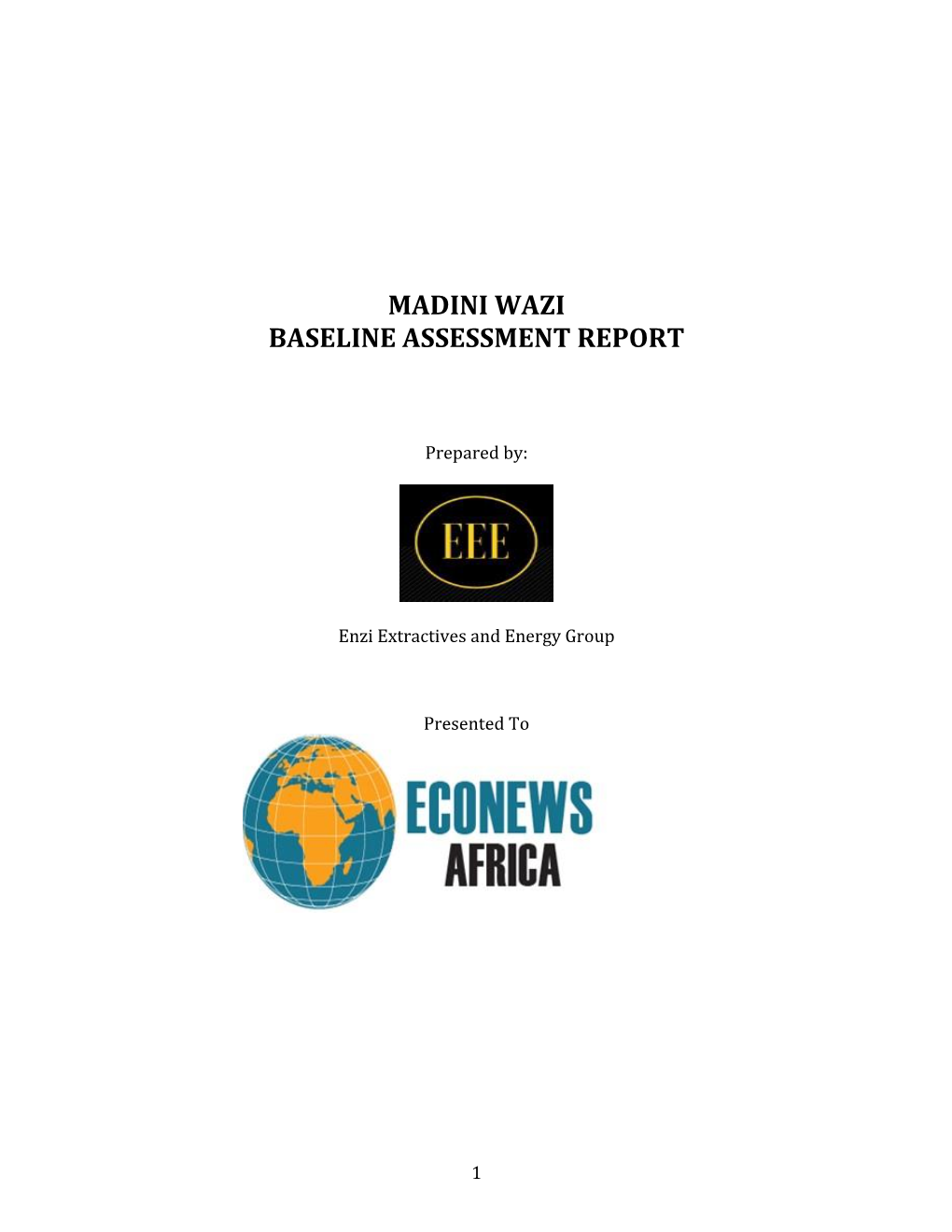 Madini Wazi Baseline Assessment Report