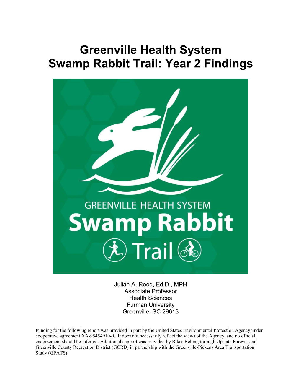 Greenville Health System Swamp Rabbit Trail: Year 2 Findings
