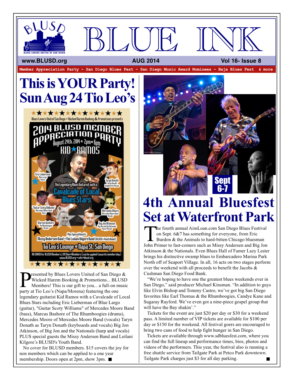 Blueink Newsletter August 2014
