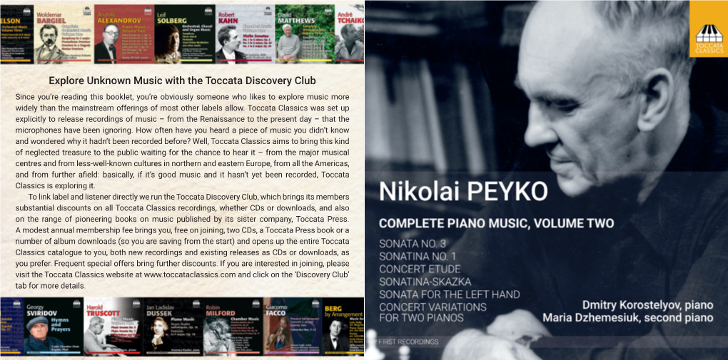 Explore Unknown Music with the Toccata Discovery Club