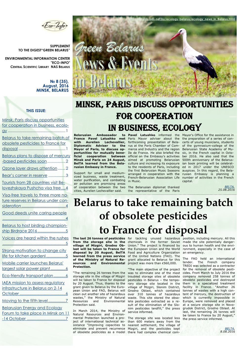 News & Events in Belarus