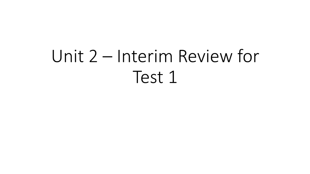 Unit 2 – Interim Review for Test 1 Electronic Configuration at the Atomic State Changes After Ionic Bonding: Follow the Model to Complete the Rest