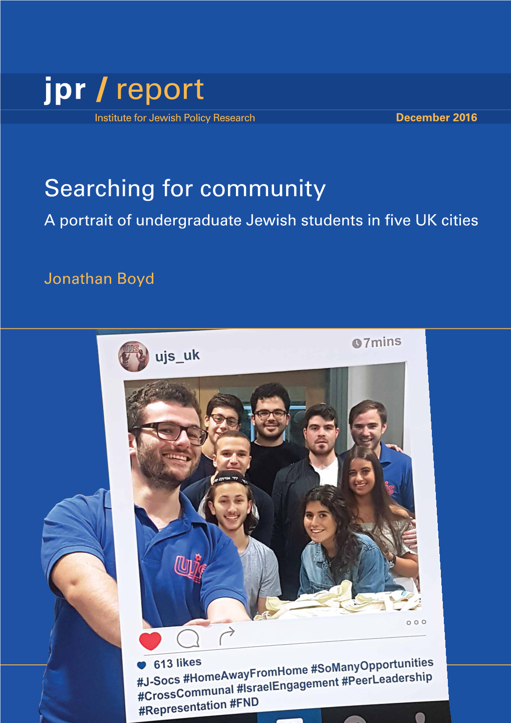 Jpr / Report Institute for Jewish Policy Research December 2016