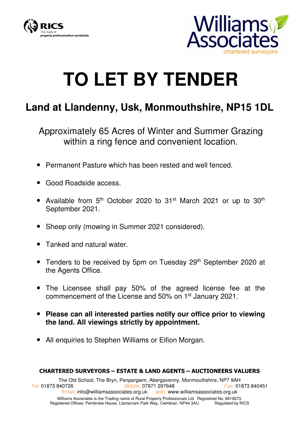 To Let by Tender