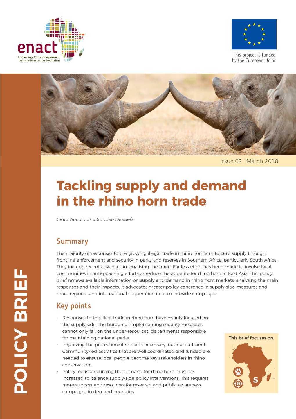 Tackling Supply and Demand in the Rhino Horn Trade