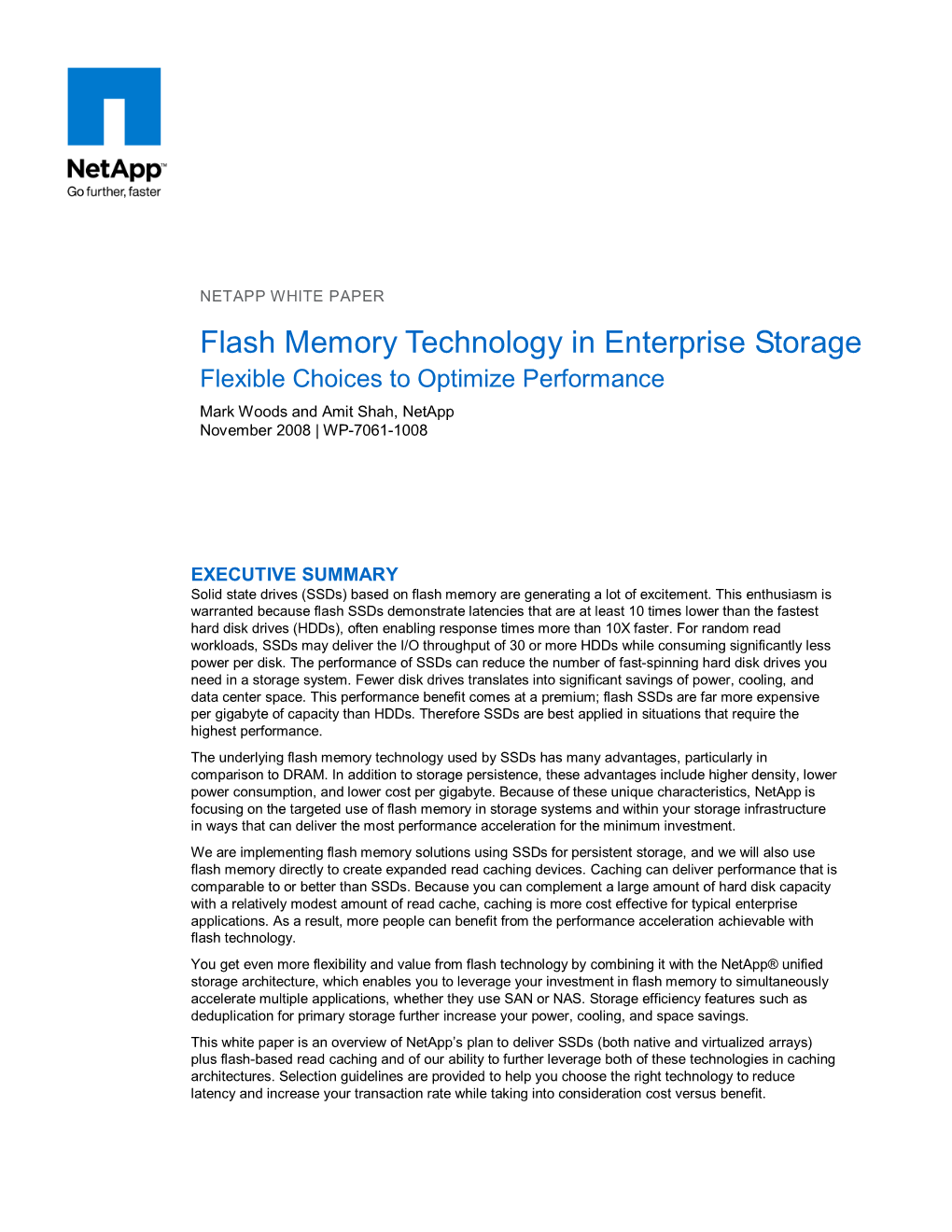 Netapp SSD White Paper Version 1-3B