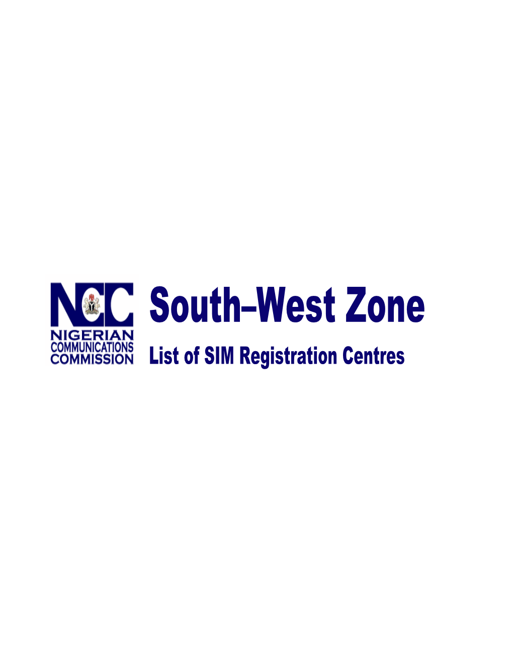 South–West Zone