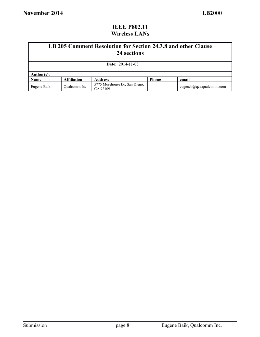 IEEE P802.11 Wireless Lans s19