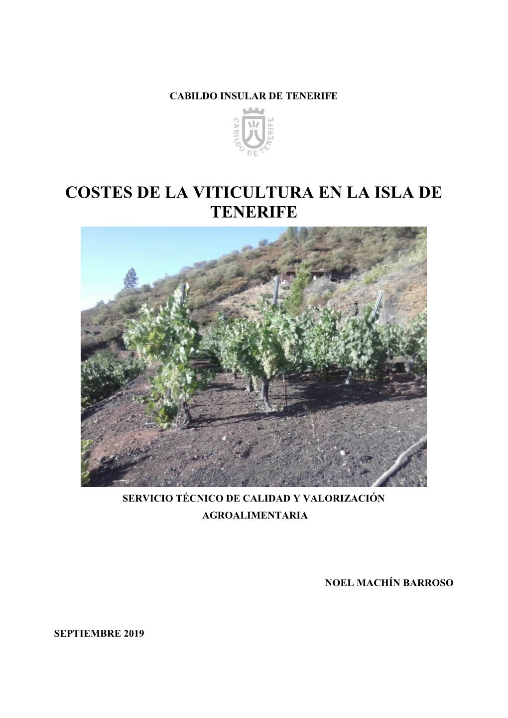 Costes De La Viticultura En La Isla De Tenerife