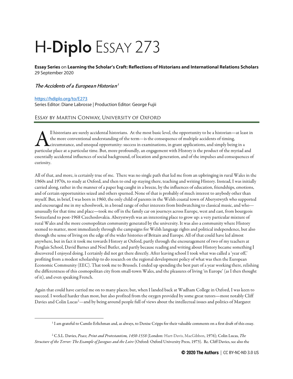 H-Diplo ESSAY 273