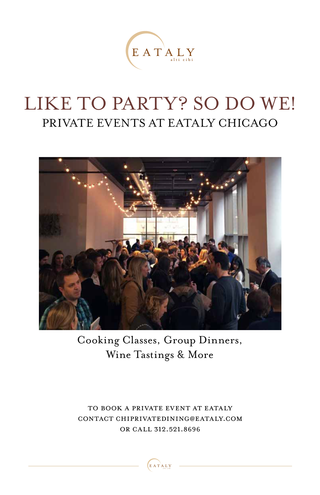 Like to Party? So Do We! Private Events at Eataly Chicago