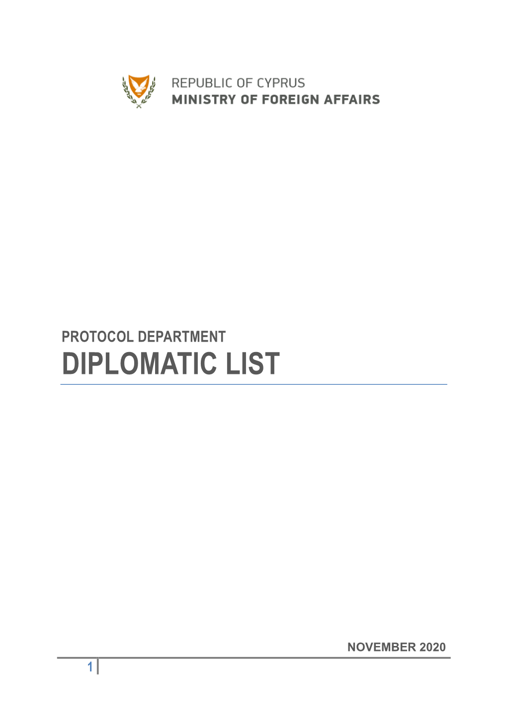 Diplomatic List