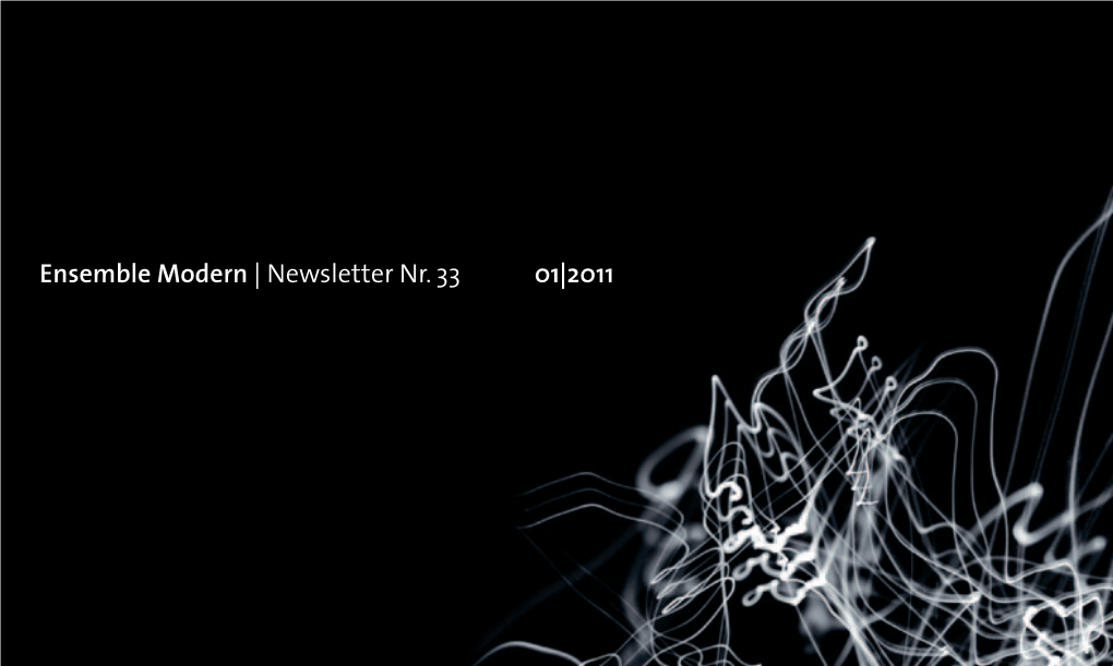 Newsletter Nr. 33 01|2011