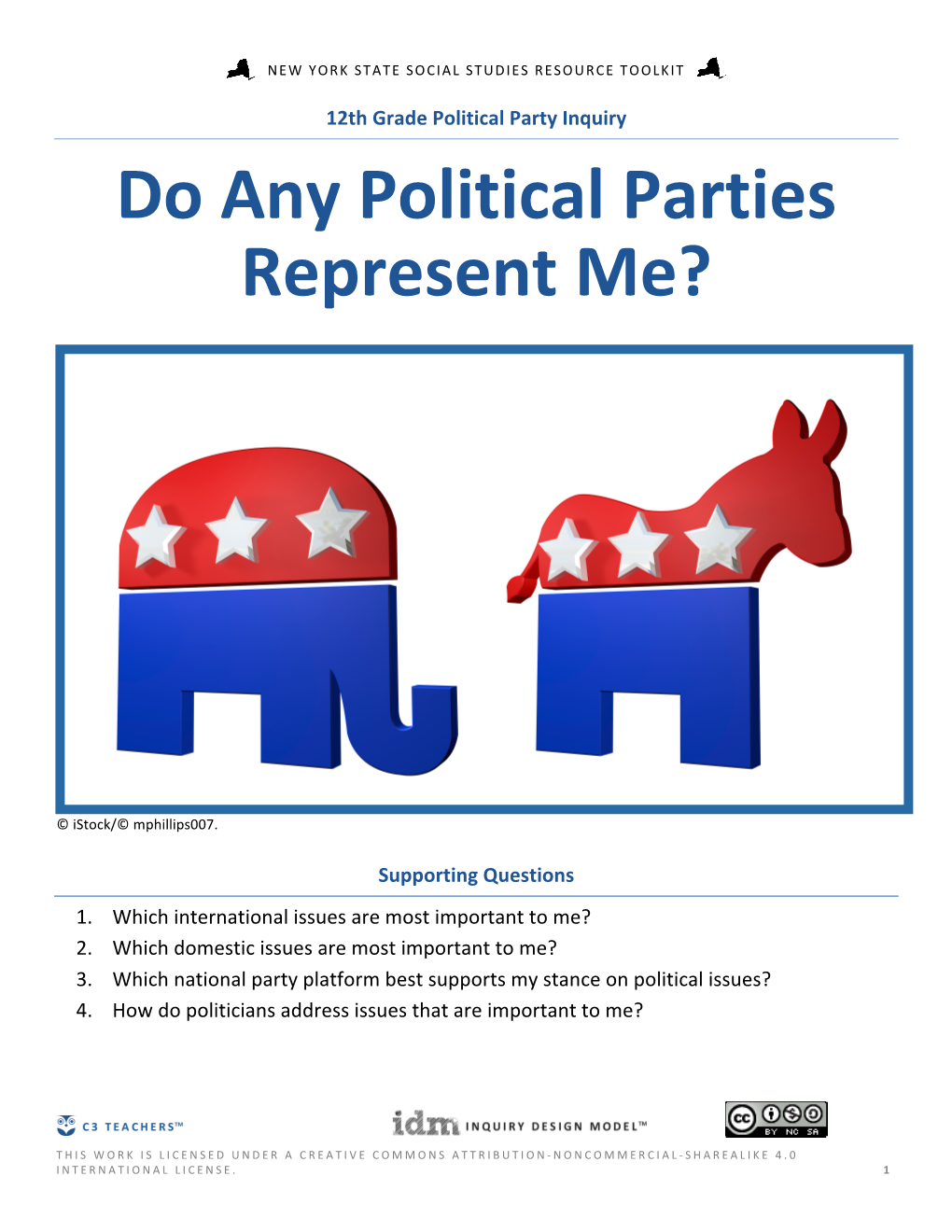 Do Any Political Parties Represent Me?